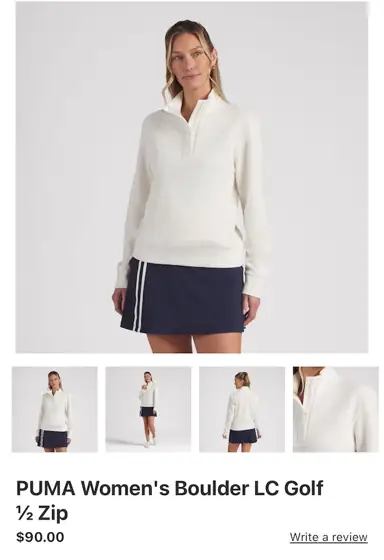Puma golf zip — Photo 1