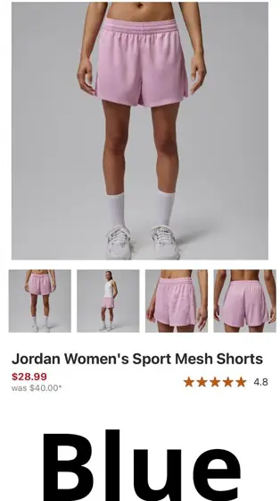 Jordan women mesh shorts — Photo 1