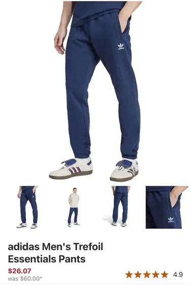 Adidas men's joggers — Photo 1