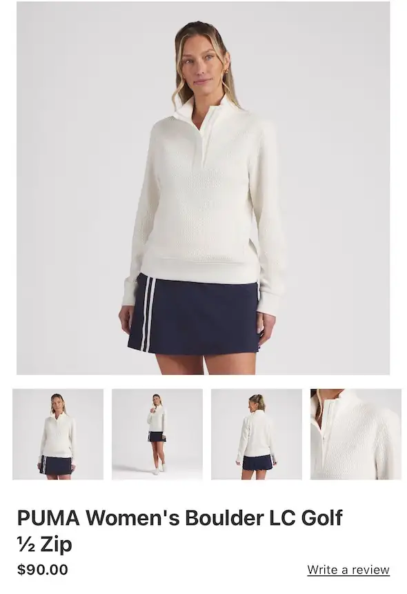 Puma golf zip — Photo 1