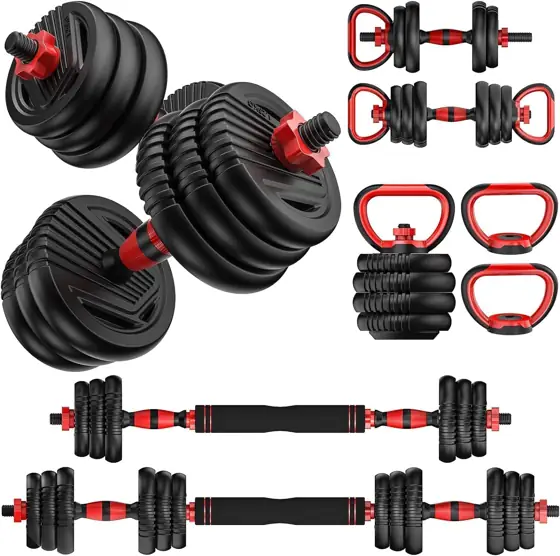 Adjustable Dumbbell set,20/30/45/70/90lbs Free Weight… — Photo 1