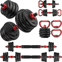 Adjustable Dumbbell set,20/30/45/70/90lbs Free Weight… — Photo 1