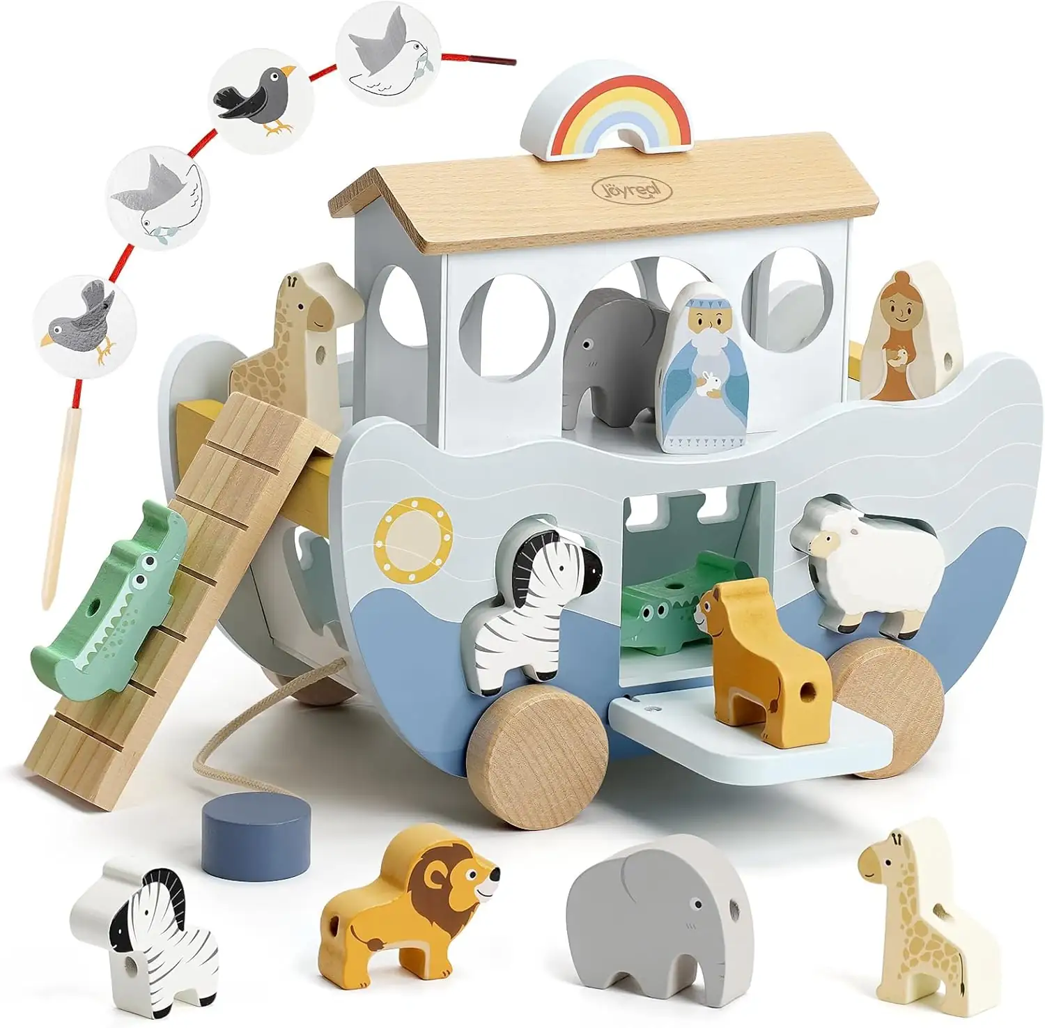 Joyreal Wooden Noah's Ark Toy… — Photo 1