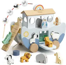 Joyreal Wooden Noah's Ark Toy… — Photo 1