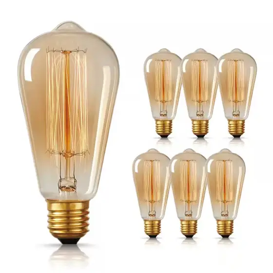 60-Watt Equivalent Vintage ST64 Dimmable… — Photo 1