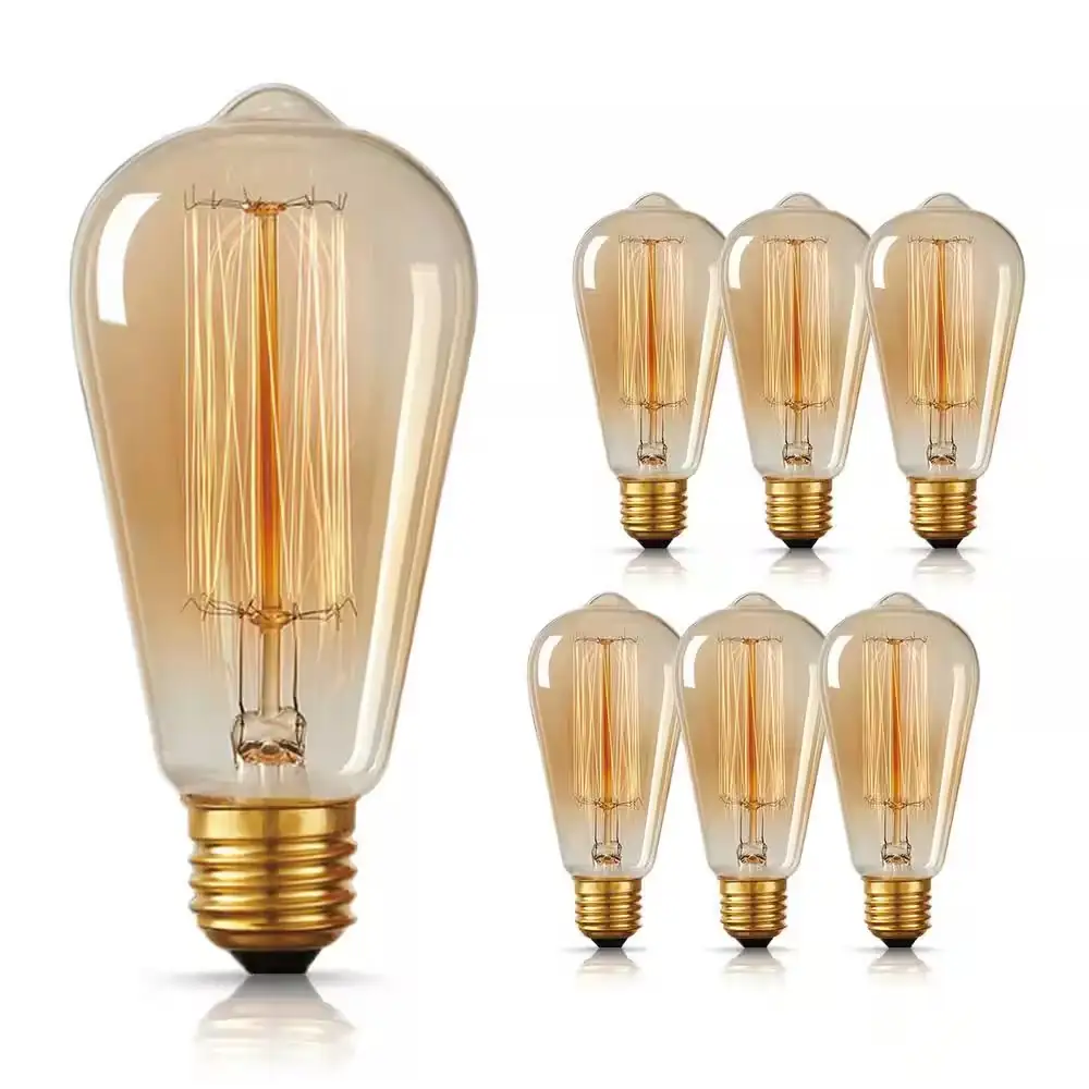60-Watt Equivalent Vintage ST64 Dimmable… — Photo 1