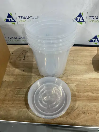 BTPLASTIK 3.5-Gallon Clear Nursery Pots… — Photo 3