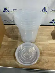 BTPLASTIK 3.5-Gallon Clear Nursery Pots… — Photo 3