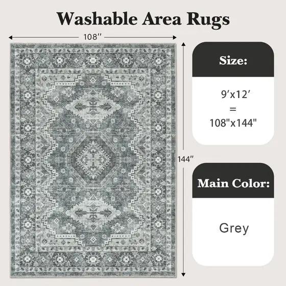 Rugland 9x12 Area Rugs for… — Photo 2