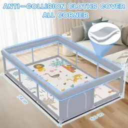 XVISHX Baby Playpen with Mat,… — Photo 2