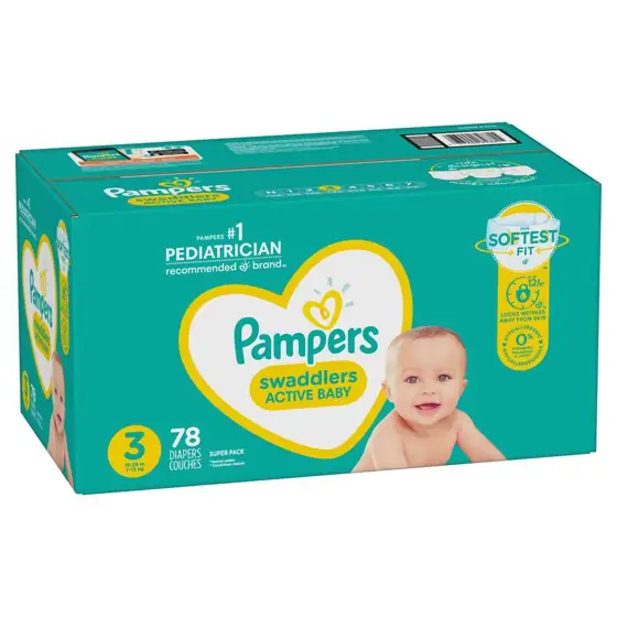 Swaddlers Size-3 Super (1-Pack/78-Count) — Photo 2