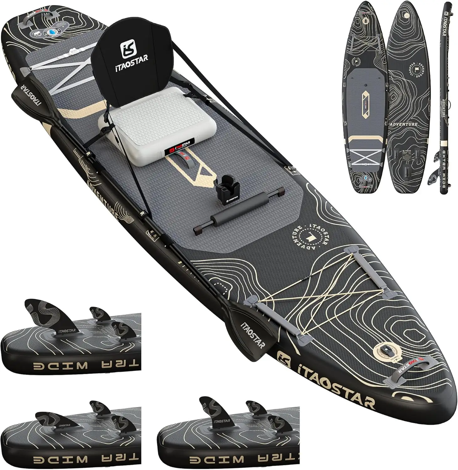 iTAOSTAR Adventure 12' 35"/39" Paddle… — Photo 1