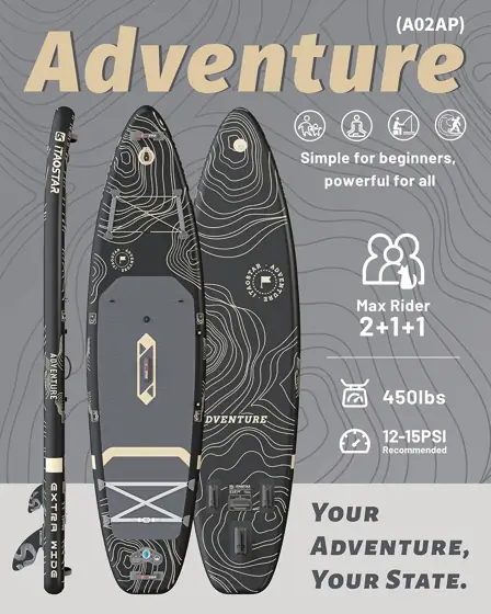 iTAOSTAR Adventure 12' 35"/39" Paddle… — Photo 2