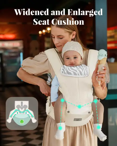 MOMTORY Safety-Certified 6-in-1 Baby Carrier… — Photo 2