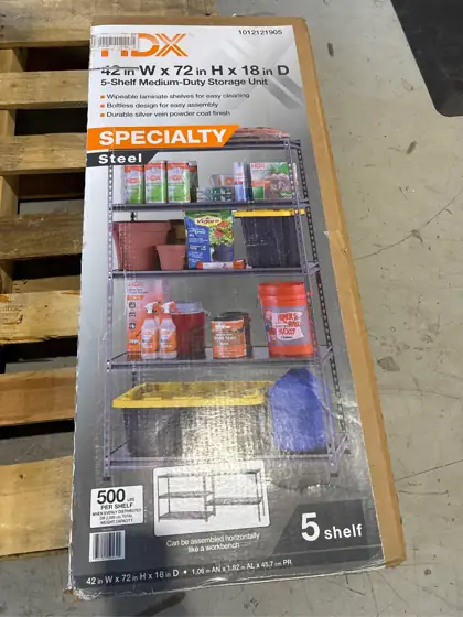 Laminate 5-Tier Steel Adjustable Garage… — Photo 3