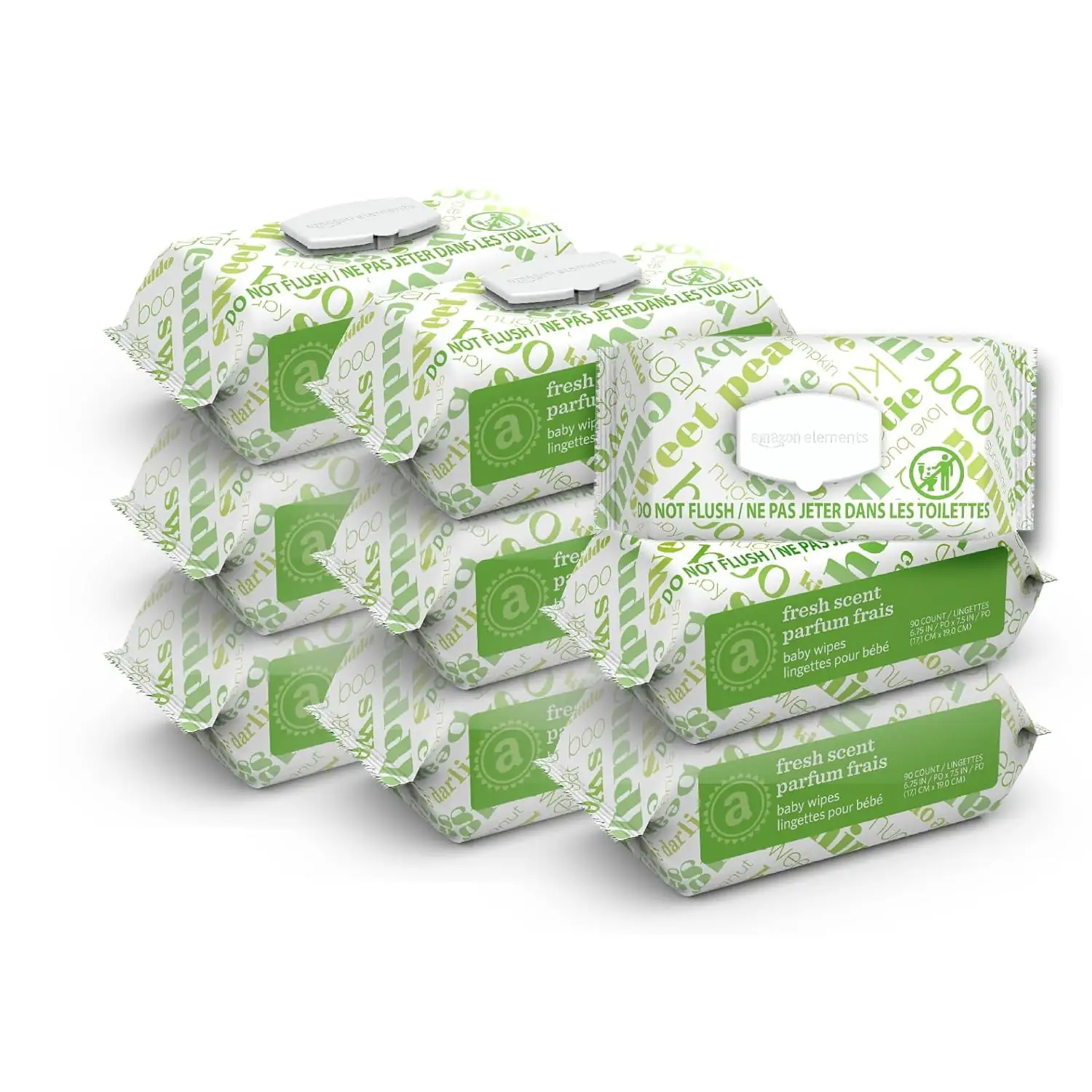 Amazon Elements Baby Wipes, Flip-Top,… — Photo 1