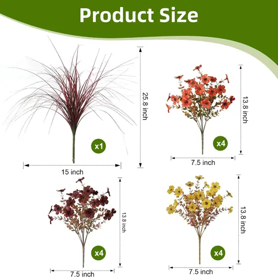 Ivydale Artificial Mums Flowers for… — Photo 2