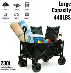 Collapsible Wagon Cart with Big… — Photo 2