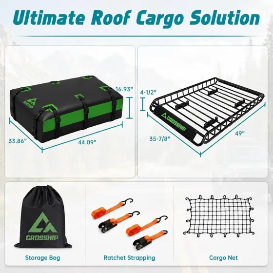 49"x36" Roof Rack Basket with… — Photo 2