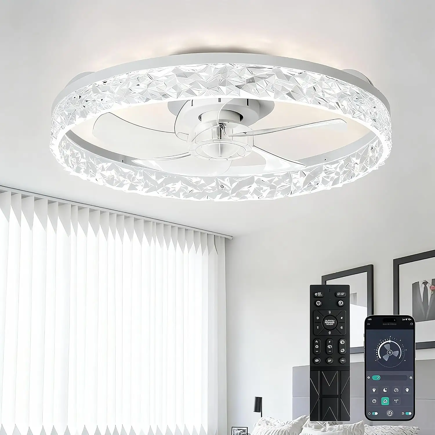 Depuley 20" LED Ceiling Fan… — Photo 1