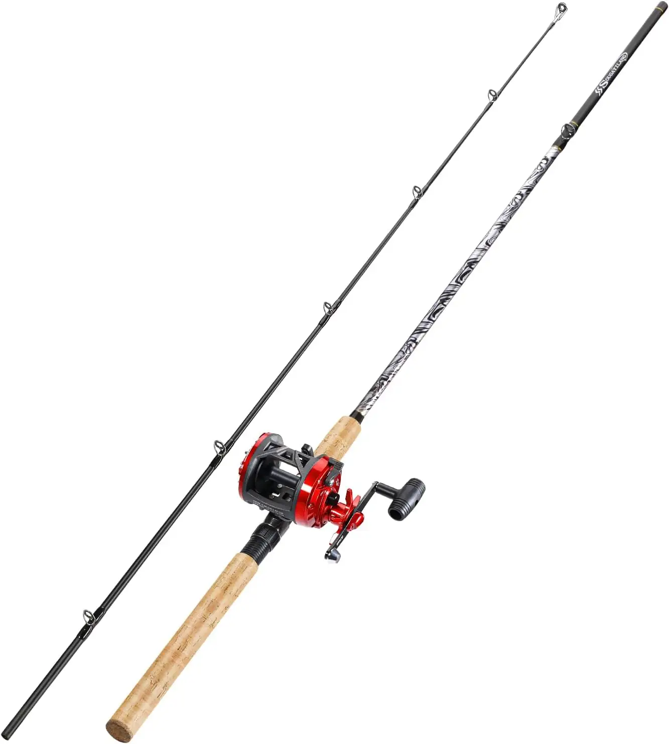 Sougayilang Fiberglass Fishing Rod Combo… — Photo 1