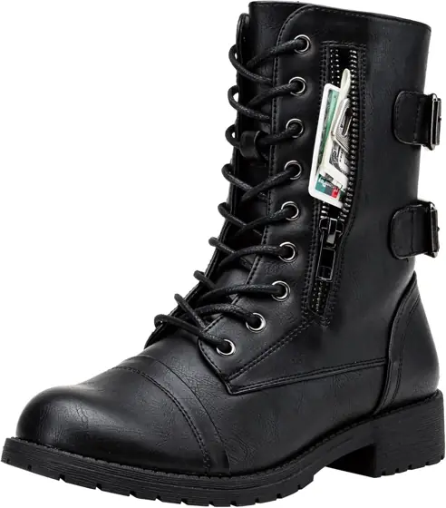 Vepose Women's Lace Up Mid… — Photo 1
