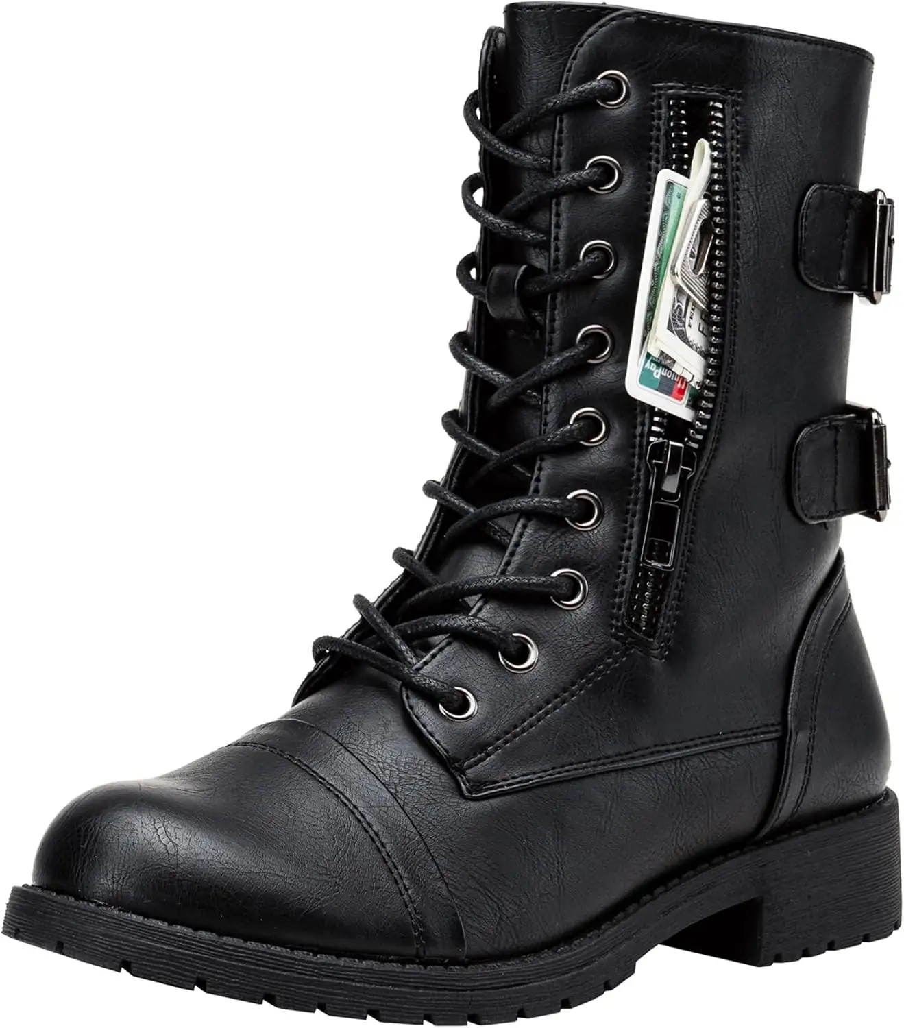 Vepose Women's Lace Up Mid… — Photo 1