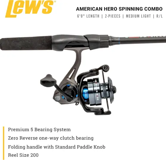 Lew's American Hero Spinning Reel… — Photo 2