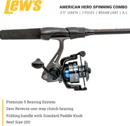Lew's American Hero Spinning Reel… — Photo 2
