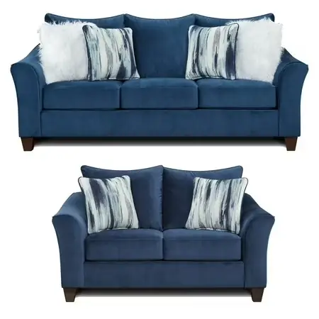 Roundhill Furniture Camero Pillowback Sofa… — Photo 1