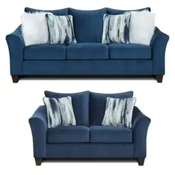 Roundhill Furniture Camero Pillowback Sofa… — Photo 1
