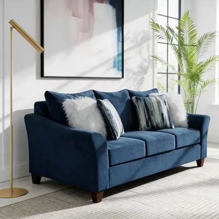 Roundhill Furniture Camero Pillowback Sofa… — Photo 2