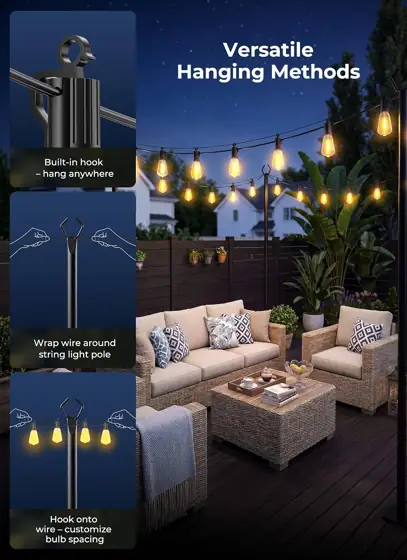 Brightown 52FT Solar String Lights… — Photo 2