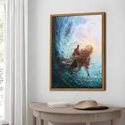 Floating Frame Jesus Wall Art,… — Photo 2