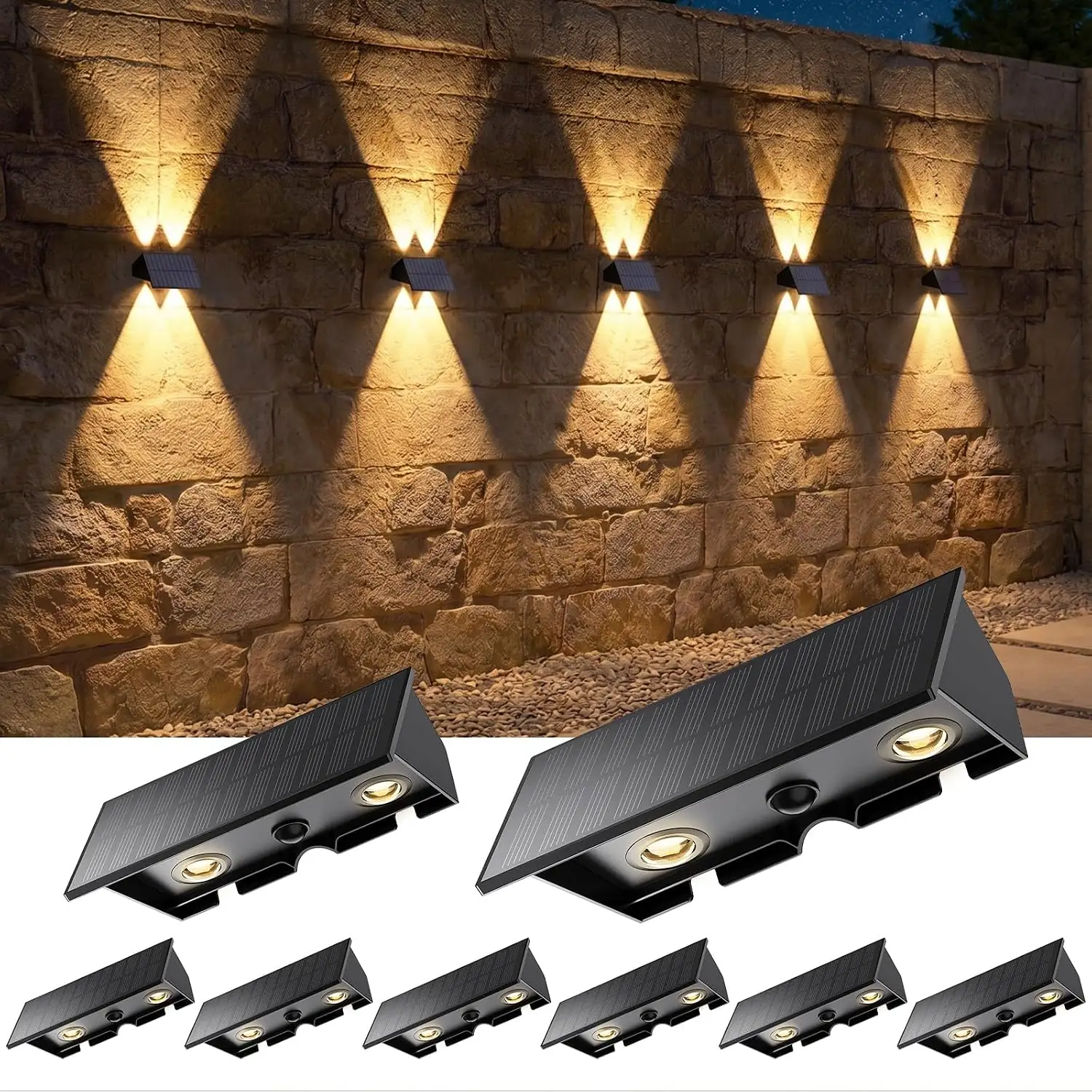 Solar Wall Lights Outdoor 8… — Photo 1
