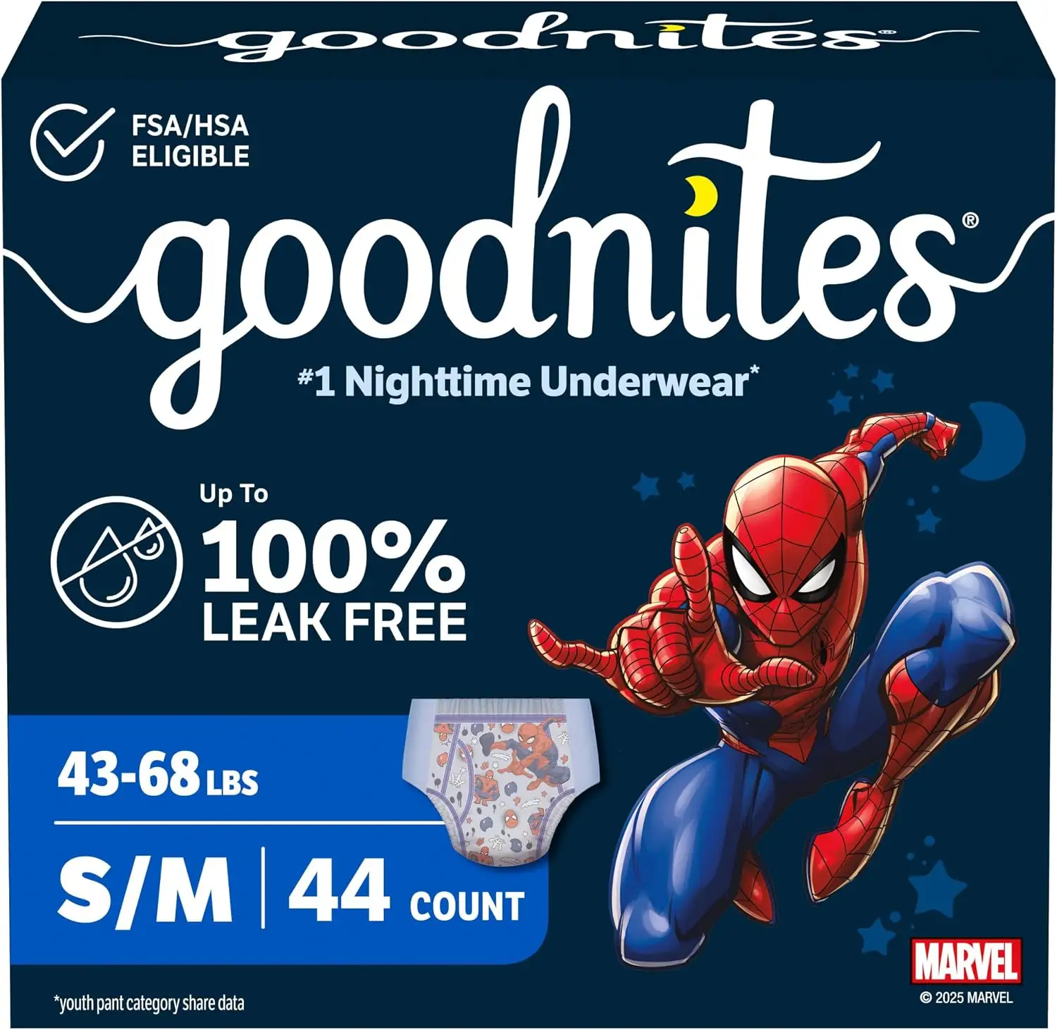 GoodNites Boys Nighttime Underwear, Size… — Photo 1