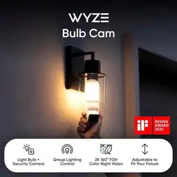 WYZE Bulb Cam, 2K, Color… — Photo 2