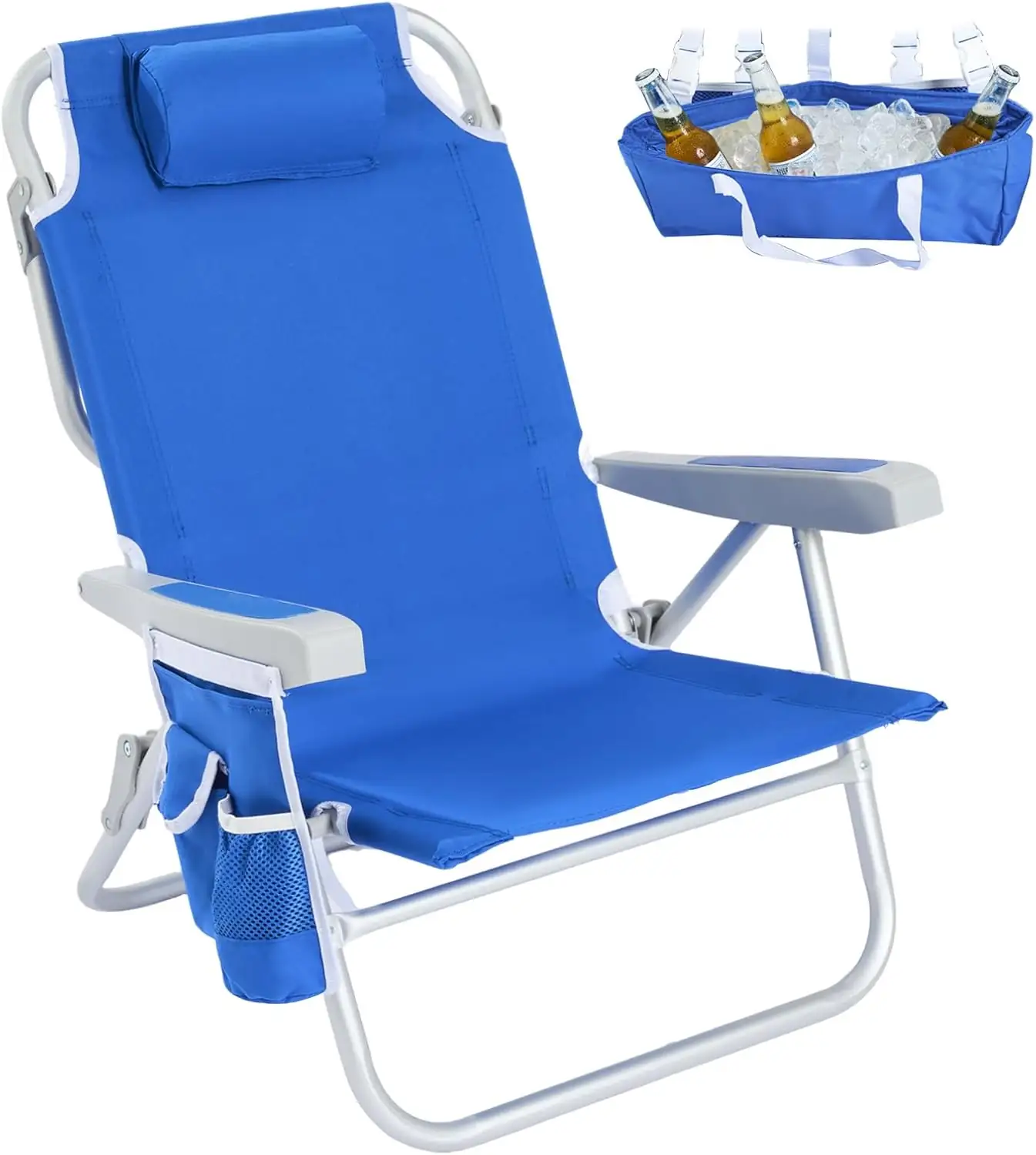 SUNNYFEEL Low Beach Chair, 5-Position… — Photo 1