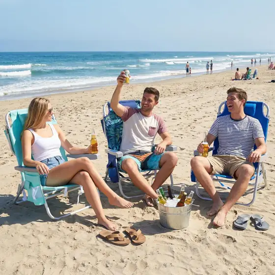 SUNNYFEEL Low Beach Chair, 5-Position… — Photo 2
