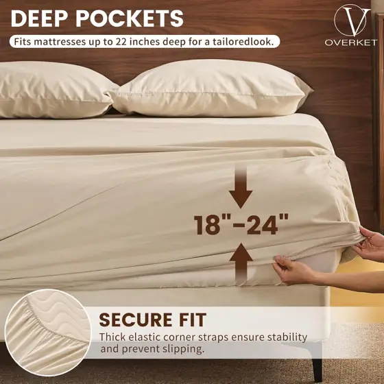 100% Linen Sheet Set, Queen,… — Photo 2