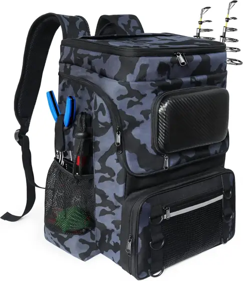 Fishing Backpack with Rod Holder,… — Photo 1