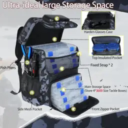 Fishing Backpack with Rod Holder,… — Photo 2