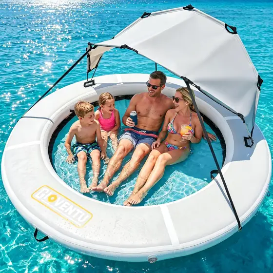 8FT Inflatable Water Hammock Ring… — Photo 1