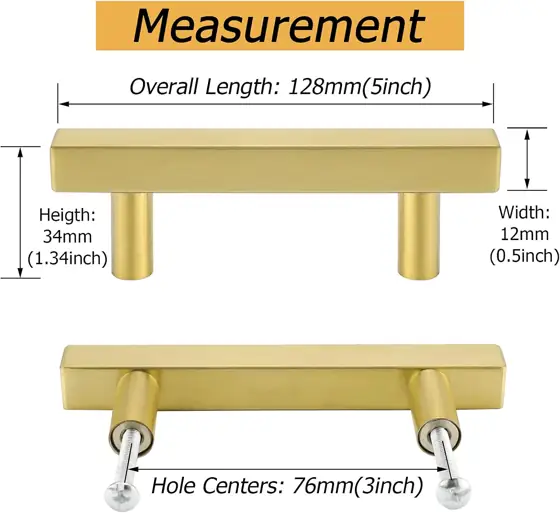 Goldenwarm 25-Pack 3in Cabinet Handles… — Photo 2