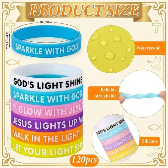 Tondiamo Glow Jesus Bracelets Religious… — Photo 2