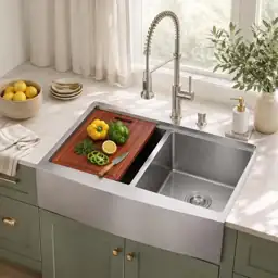 MILOSEN Farmhouse Kitchen Sink 33"… — Photo 1