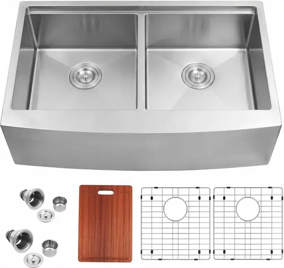 MILOSEN Farmhouse Kitchen Sink 33"… — Photo 2