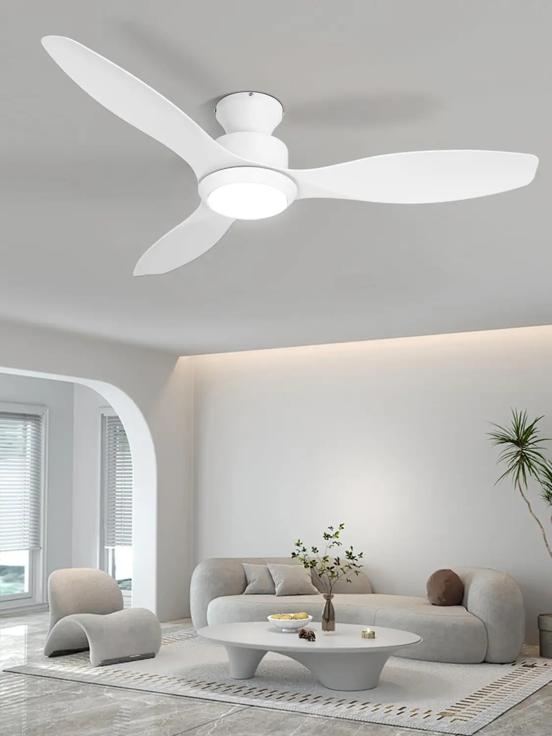 White 48 inch Ceiling Fan… — Photo 1