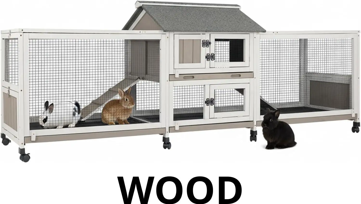 Large Rabbit Hutch Outdoor Indoor… — Photo 1