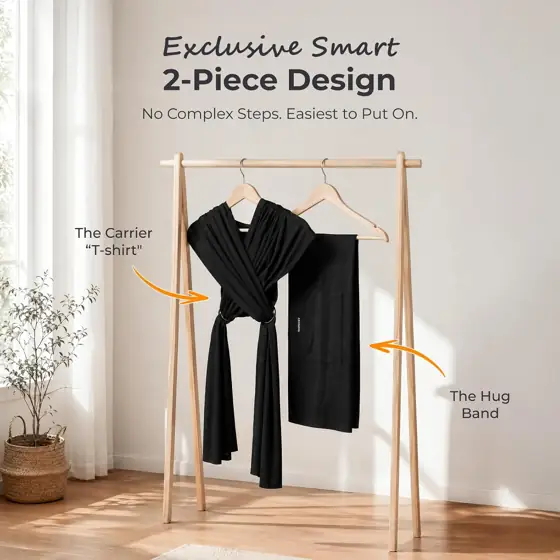 Momcozy Baby Wrap Carrier, Easy-On… — Photo 2